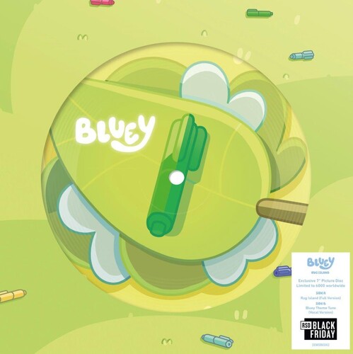 RSD Exclusive: "Rug Island / Bluey Theme Tune - Limited Picture Disc 7-Inch" - (Limited Edition, RSD Exclusive, Picture Disc Vinyl, United Kingdom - Import) - Bluey