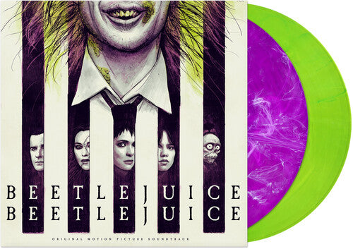 "Beetlejuice Beetlejuice (Original Soundtrack)" - (Purple, White, And Green Smoke Colored Vinyl, 2 LP) - Tim Burton