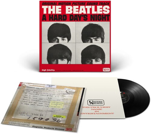 "A Hard Day's Night (Original Soundtrack)" - (Black Color Vinyl, 180g Audiophile, Replicated Artwork, Four-Panel Insert) - The Beatles