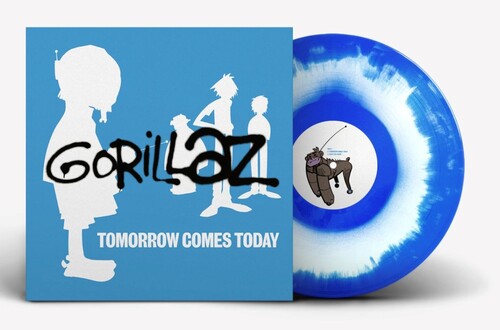 "Tomorrow Comes Today EP" - (Parental Advisory Explicit Lyrics, Extended Play, Colored Vinyl, White, Blue, LP) - Gorillaz
