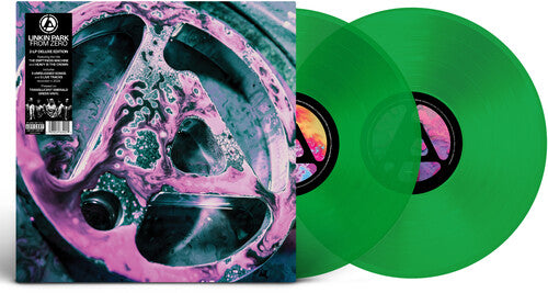 "From Zero (Deluxe Emerald Green)" - (Parental Advisory Explicit Lyrics, Limited Edition, Deluxe Edition, Colored Vinyl, Green, 2 LP) - Linkin Park