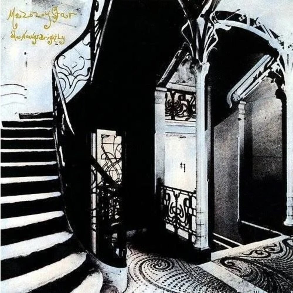 the album cover for Mazzy Star - She Hangs Brightly