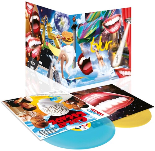 PRE ORDER: "The Great Escape" - (Clear Vinyl, Blue, Yellow, 140 Gram Vinyl, Anniversary Edition, 2 LP) - Blur