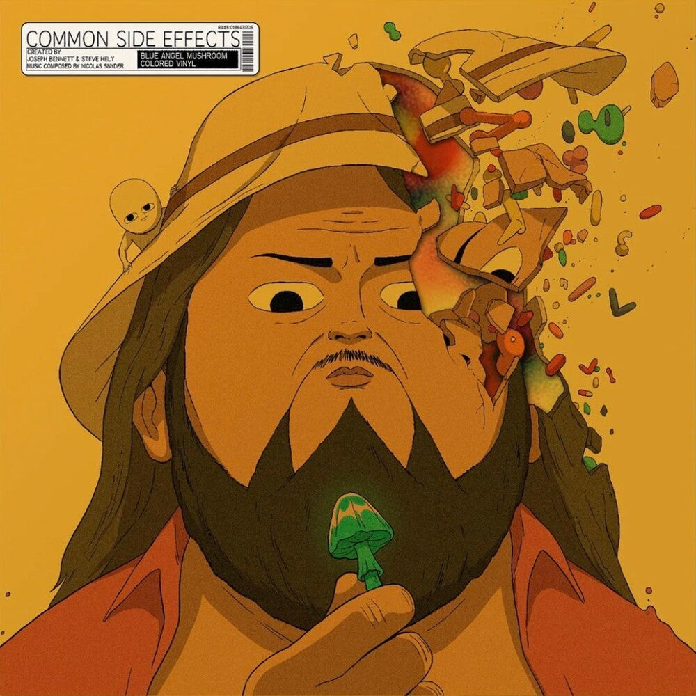 the album cover for Common Side Effects - Adult Swim - O.S.T. (Blue) - Common Side Effects - Adult Swim - O.S.T. (Blue)