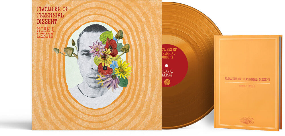 the album cover for Noah Lekas C. - Flowers Of Perennial Dissent - Tangerine (W/Book)