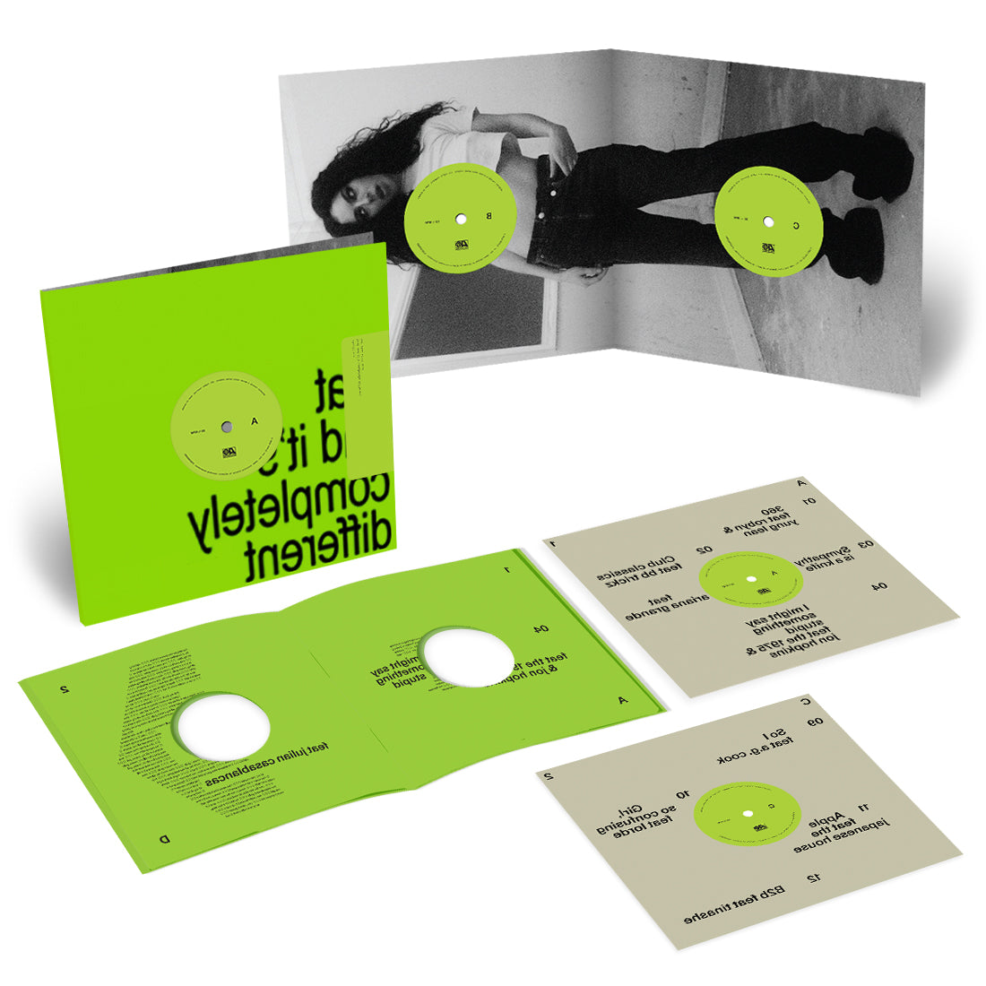 "BRAT & IT'S COMPLETELY DIFFERENT" - (BRAT Green Colored Vinyl, 2 LP) - Charli XCX