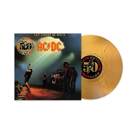 Pre-Order - AC/DC - Let There Be Rock - 50th Anniversary Gold Vinyl Limited Edition