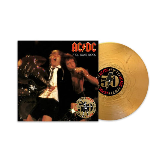 Pre-Order - AC/DC - If You Want Blood You've Got It - 50th Anniversary Gold Vinyl Limited Edition