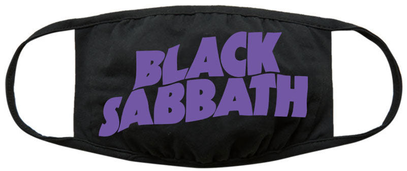Black Sabbath Wavy Logo Face Covering