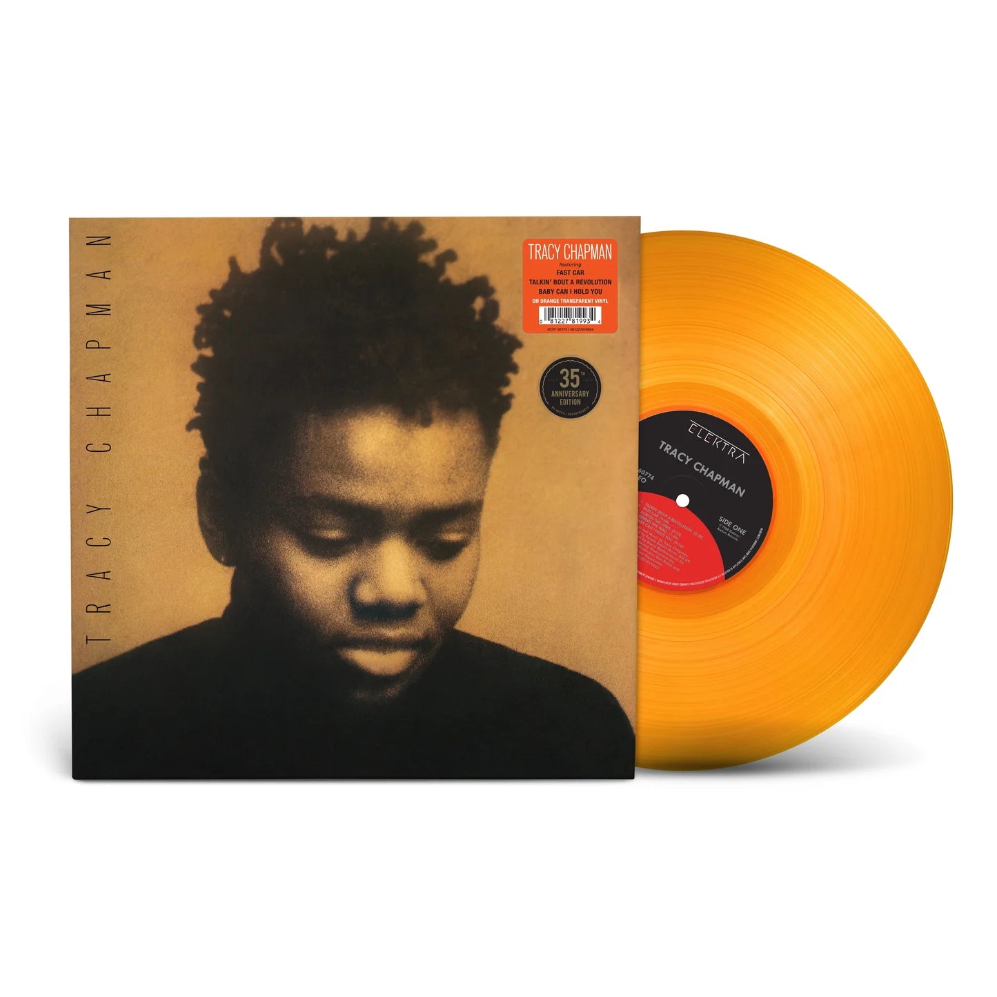 "Tracy Chapman(IEX)" - (Indie Exclusive, Clear Vinyl, Orange, 180 Gram Vinyl, Anniversary Edition, LP) - Tracy Chapman