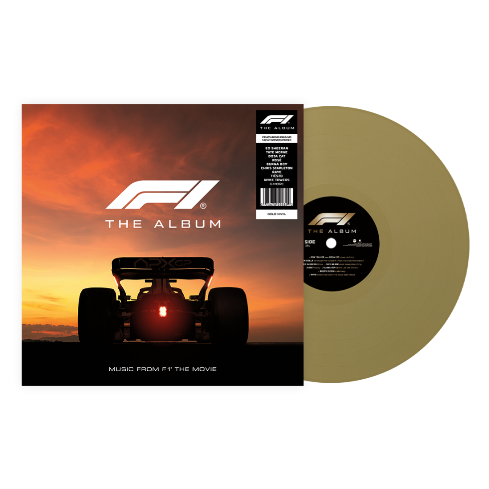 PRE ORDER: "F1 The Album (Original Soundtrack)" - (Colored Vinyl, Gold, LP) - Various Artist