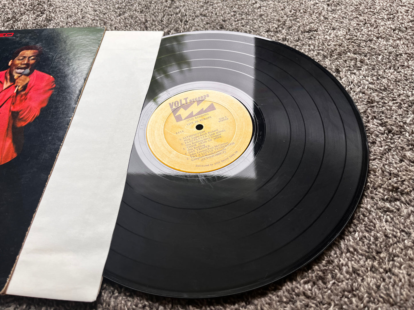 Otis Redding Live In Europe Vinyl VOLT S-416 STEREO 1967 VG+