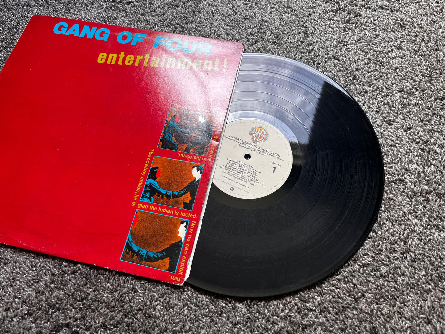 Entertainment! - Gang of Four Vinytl 1979 USA BSK 3446 Used VG