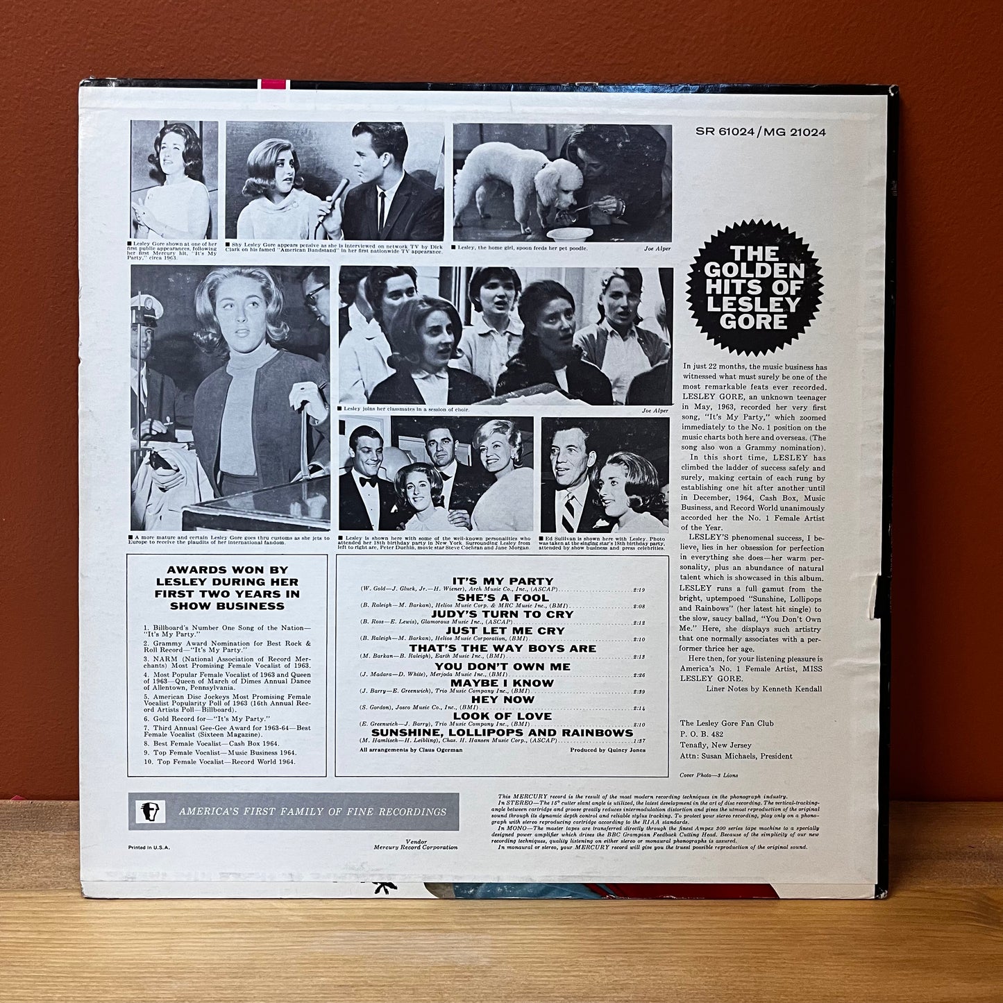 The Golden Hits of Lesley Gore Mercury STEREO SR-61024 Used VG Vinyl