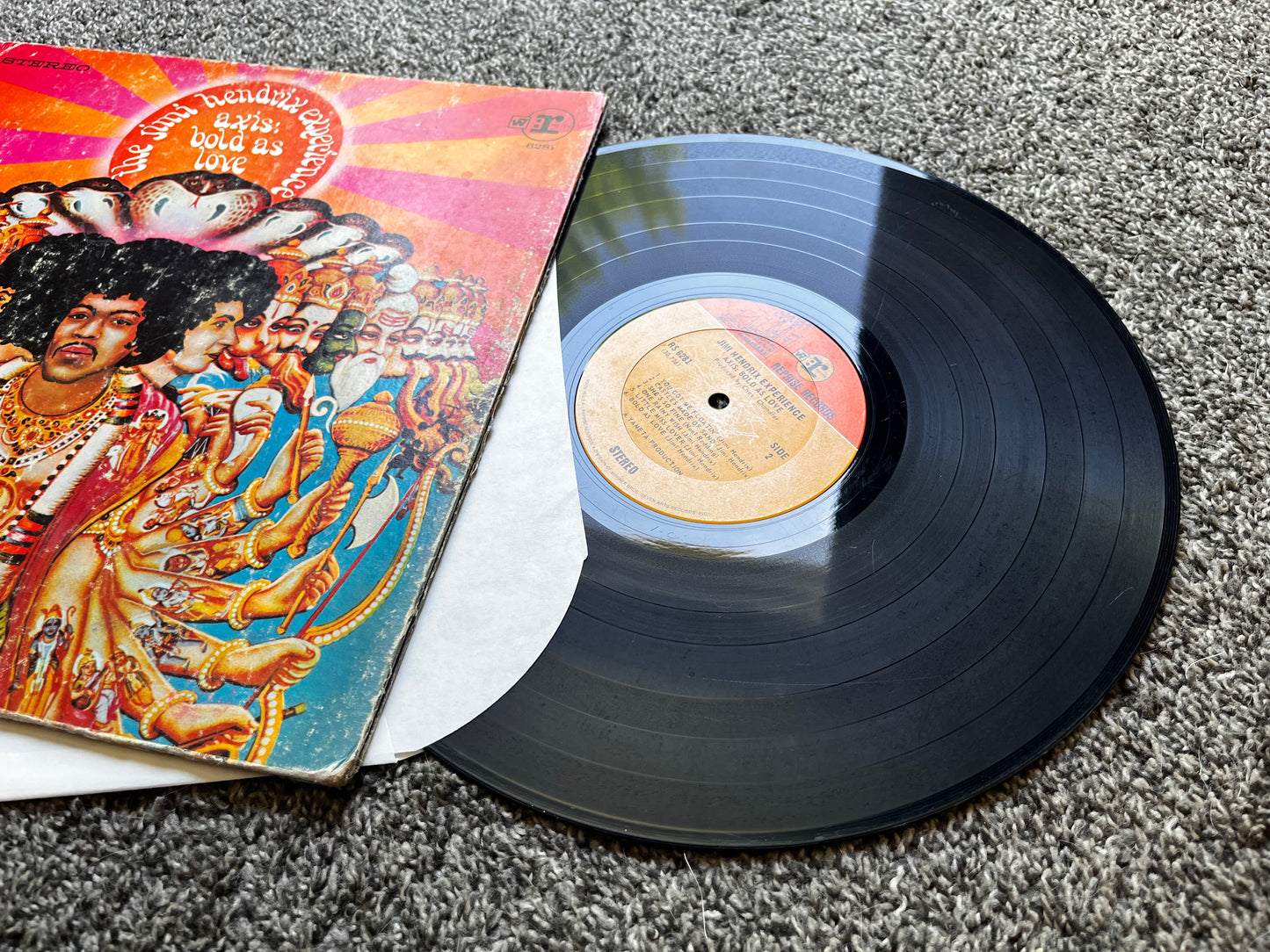 The Jimi Hendrix Experience - Axis: Bold As Love STEREO 6281 1968 Terre Haute Pressing Used Good