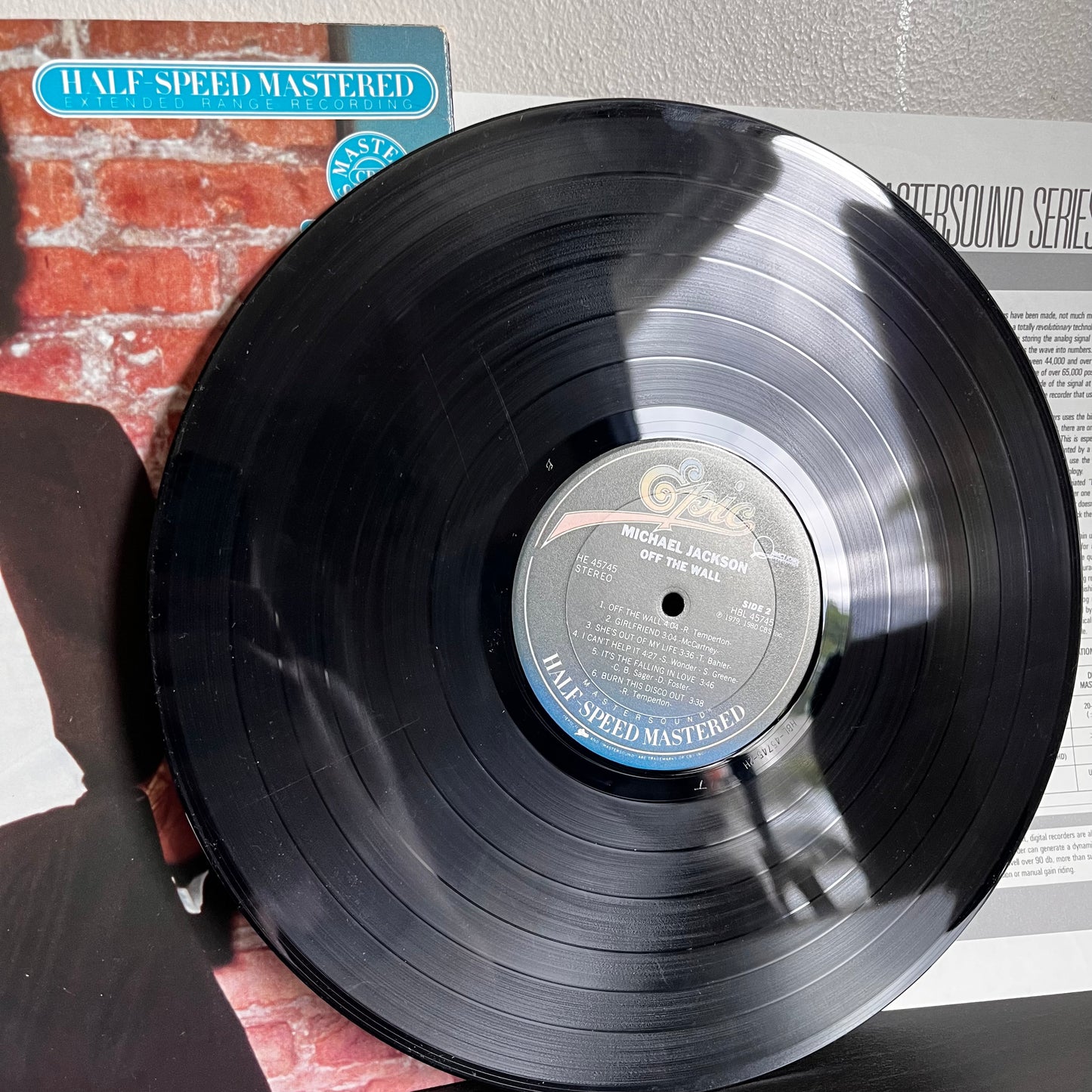 Off The Wall - Michael Jackson 1980 Half-Speed Mastered HAL 45745 Epic Used VG Vinyl