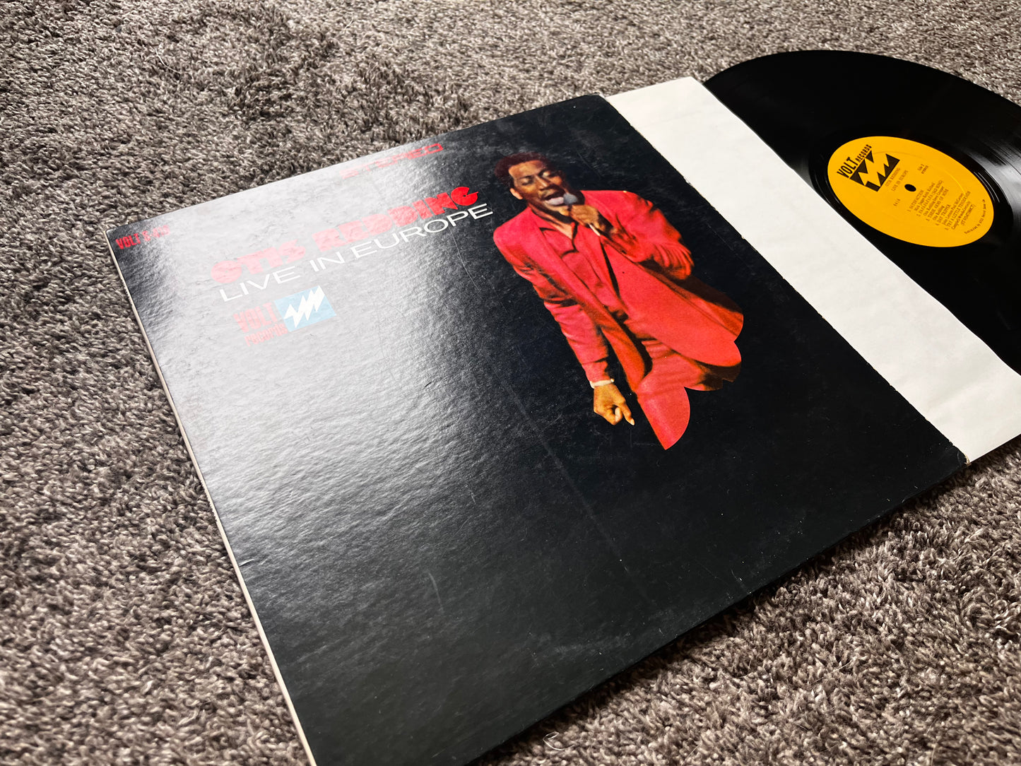 Otis Redding Live In Europe Vinyl VOLT S-416 STEREO 1967 VG+