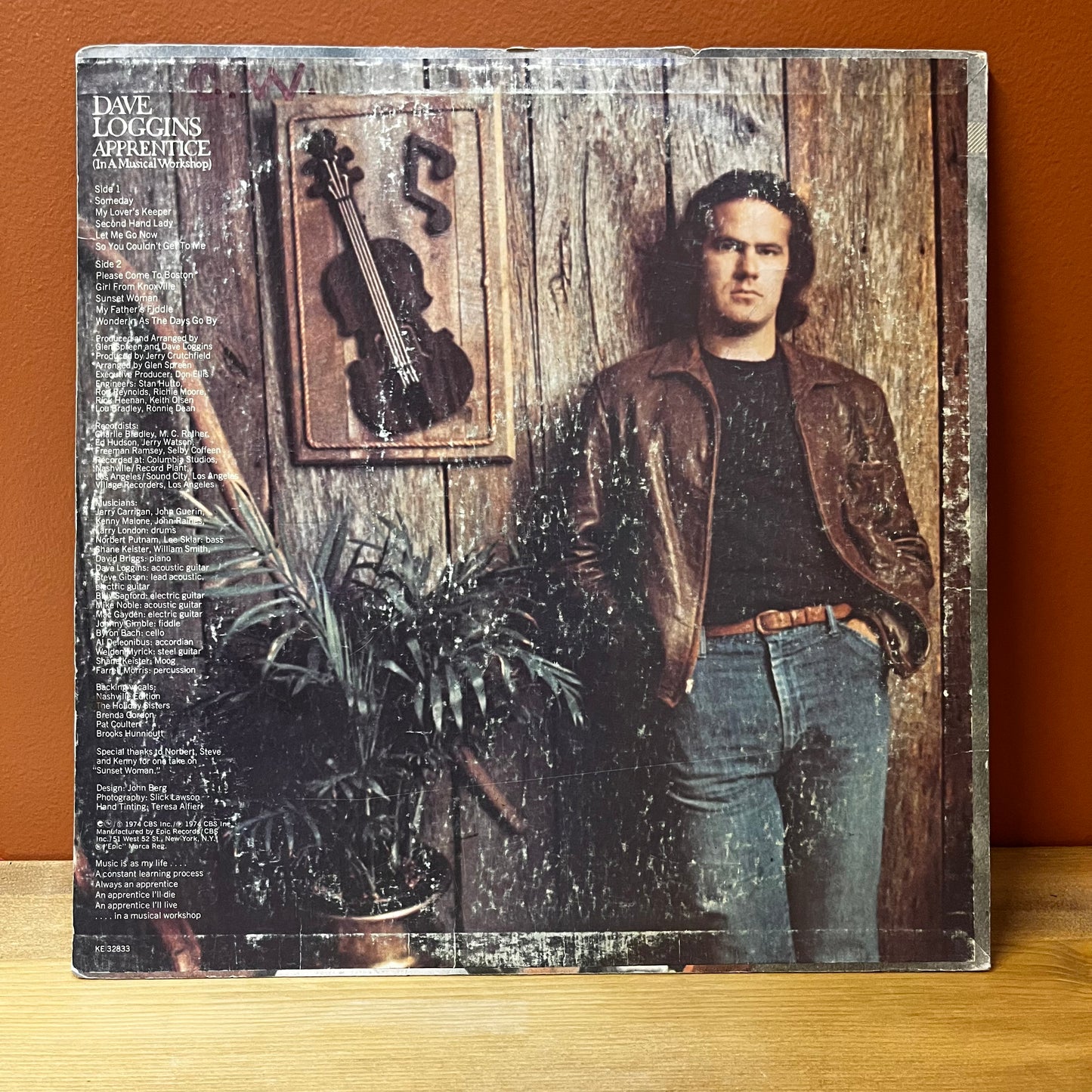 Apprentice (In A Musical Workshop) - Dave Loggins Used KE 32833 Epic Vinyl VG