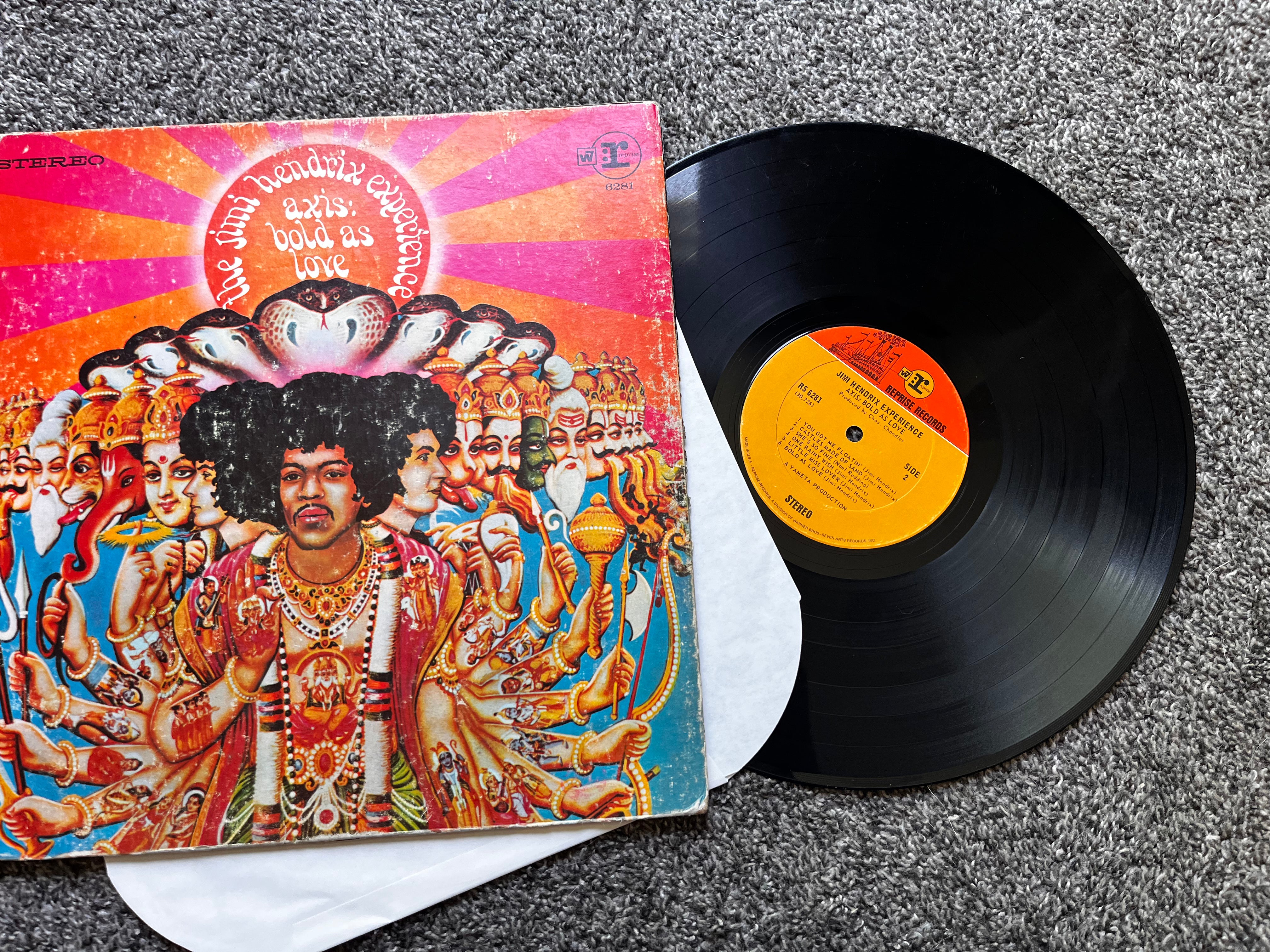 The Jimi Hendrix Experience - Axis: Bold As Love STEREO 6281 1968 Terre  Haute Pressing Used Good