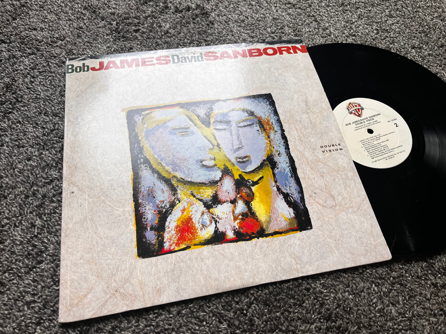 Double Vision - Bob James David Sanborn W1-25393 1986 VG+/EX