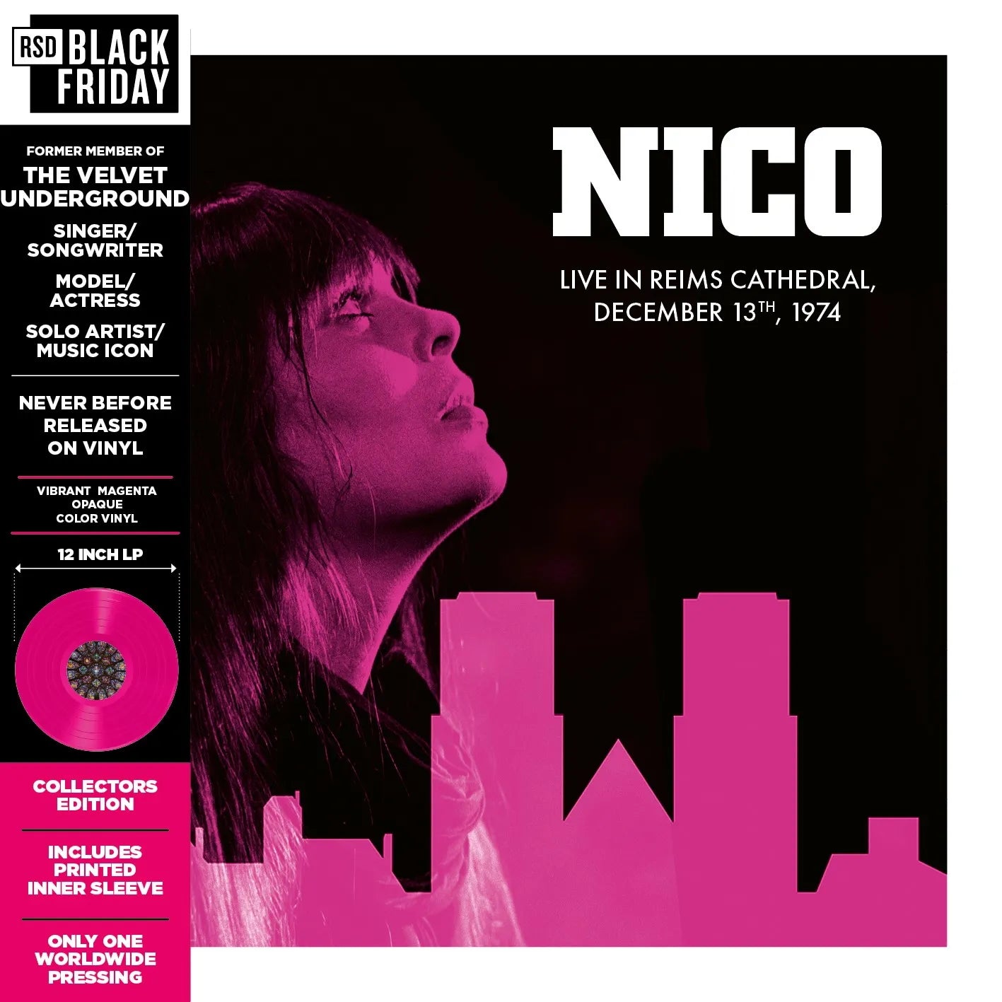Nico — Live in Reims Cathedral, 1974 (Vinyl LP) - RSD Black Friday 2025