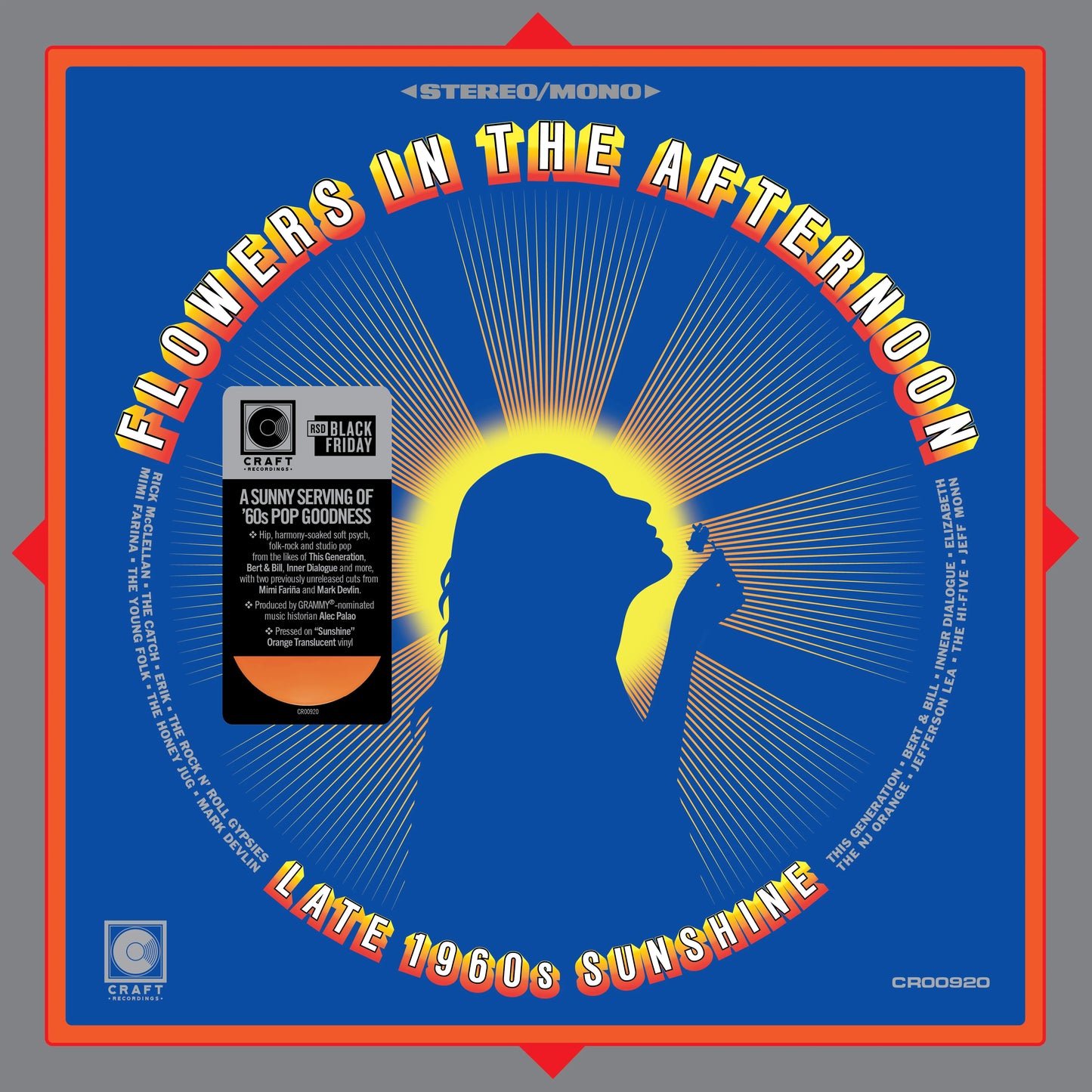 Various Artists — Flowers In the Afternoon: Late 1960's Sunshine (Vinyl LP) - RSD Black Friday 2025