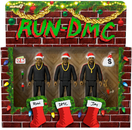 Super7 RUN DMC ReAction Figure – Pacco Regalo 3 Pezzi Natale In Hollis Con Joseph, Darryl E Jam Master Jay - 4