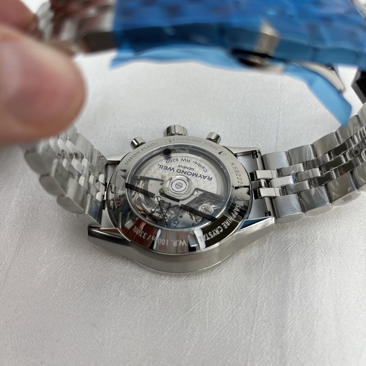 Raymond Weil Freelancer 7730-ST-20041 Stainless Chronograph New With Tags Works