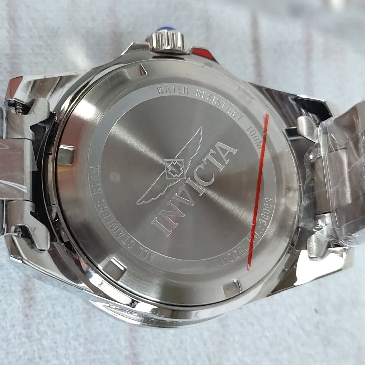 Invicta 36069 Angel Lady Ladies Quartz Watch 34mm Stainless Steel 100M New Works