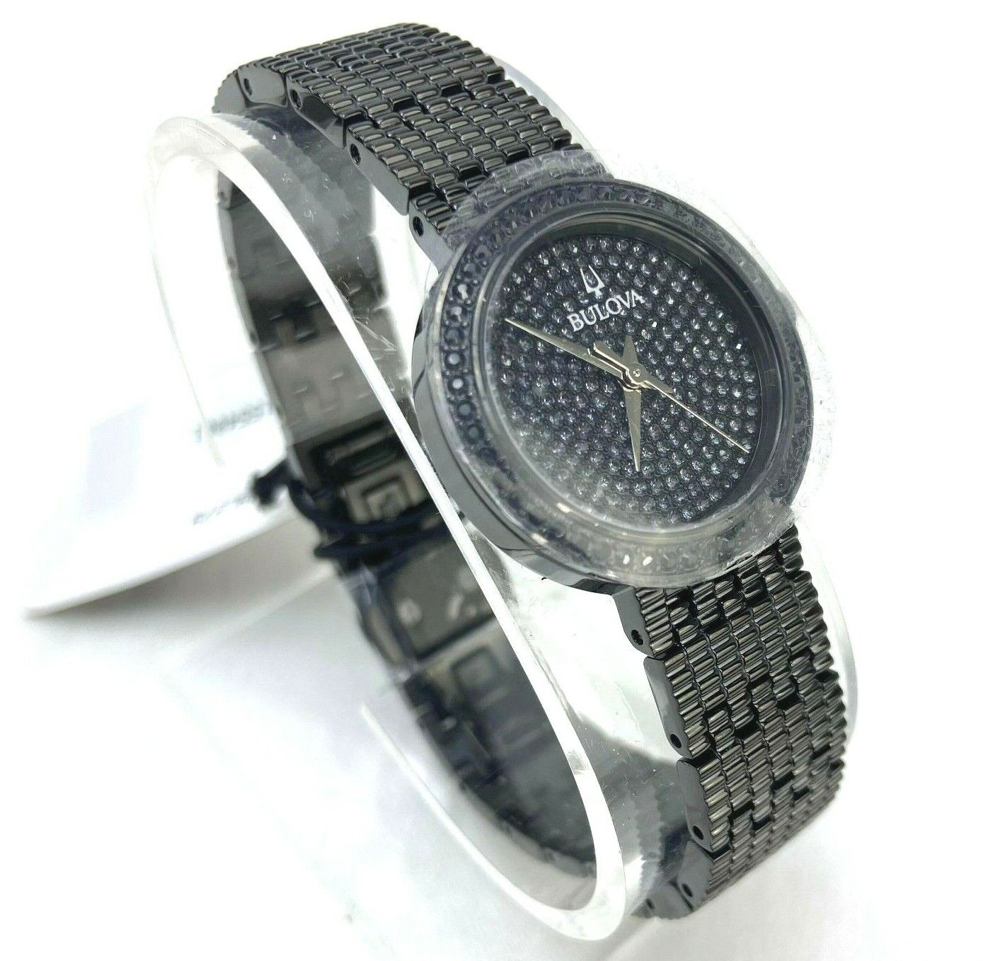 Bulova 98L279 Crystal Phantom Stainless Steel Women's Watch New With Tags/Box