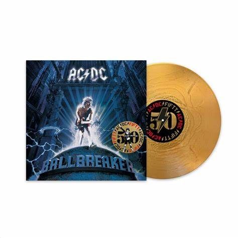 Pre-Order - AC/DC - BALLBREAKER - 50th Anniversary Gold Vinyl Limited Edition