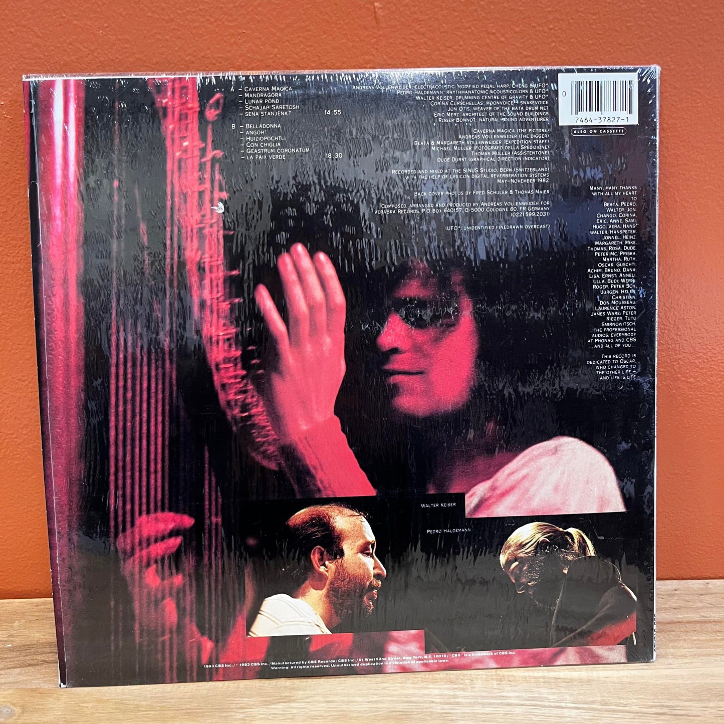 "Caverna Magica" (Under The Tree - In The Cave) Andreas VollenWeider Vinyl CBS 37827