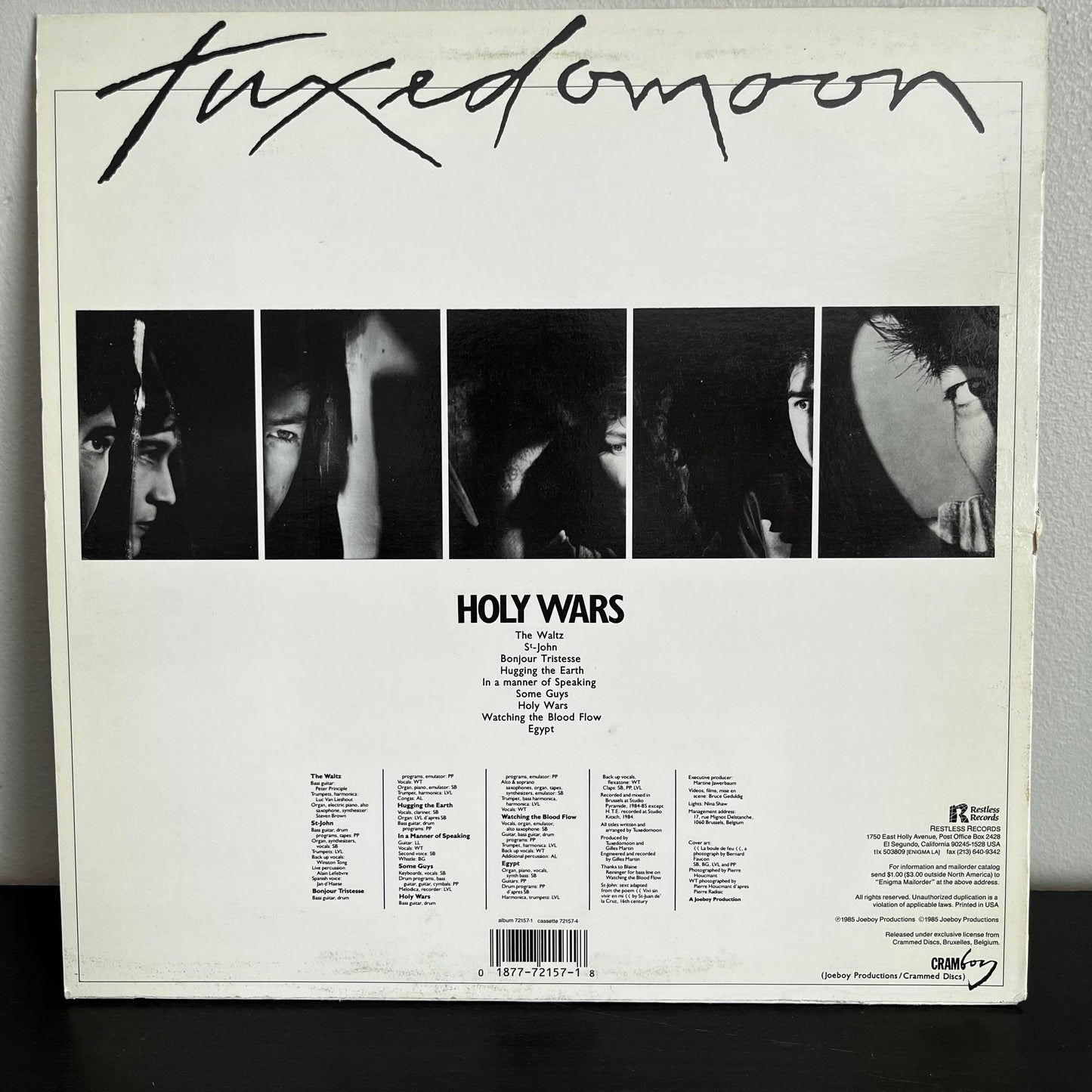 Holy Wars - Tuxedomoon 72157-1 Restless Records Vinyl EX