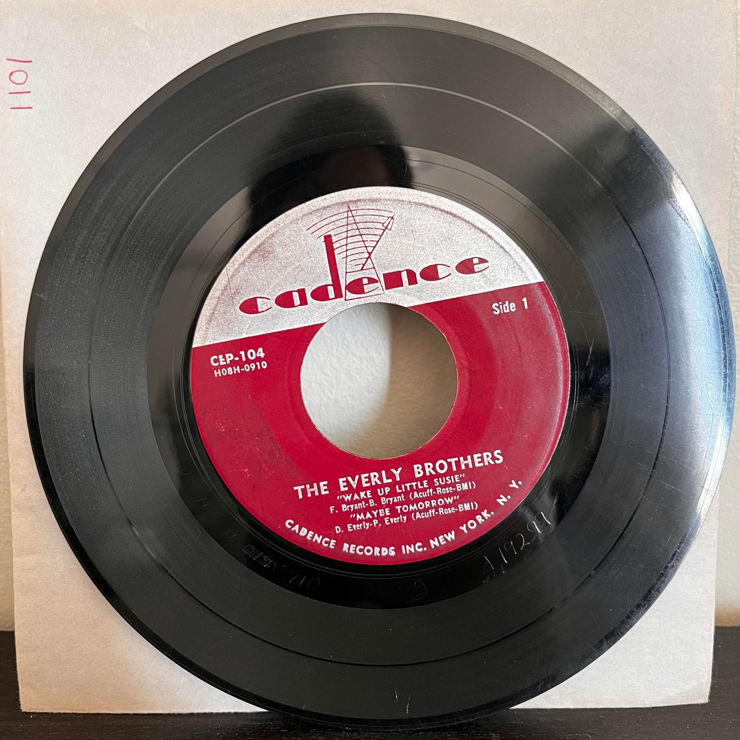 The Everly Brothers Wake Up Little Susie/Bye Bye Love Cadence CEP-104 45RPM Vinyl VG+