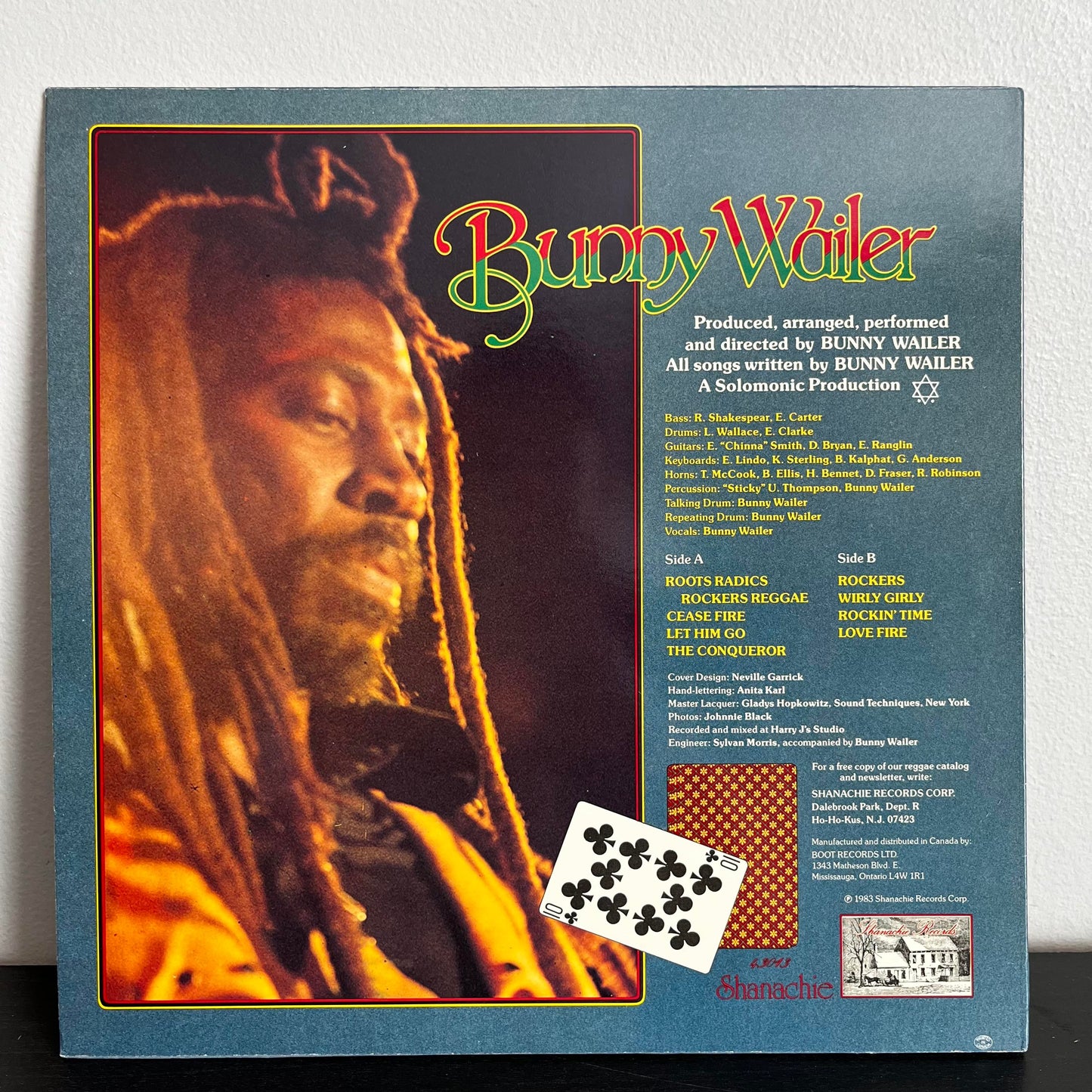 Bunny Wailer Roost Radios Rockers Reggae Shanachie 43013 Vinyl VG+/EX