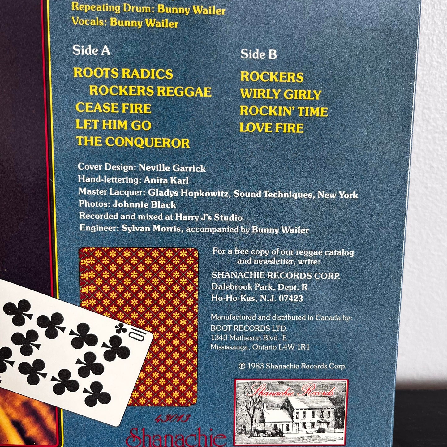 Bunny Wailer Roost Radios Rockers Reggae Shanachie 43013 Vinyl VG+/EX