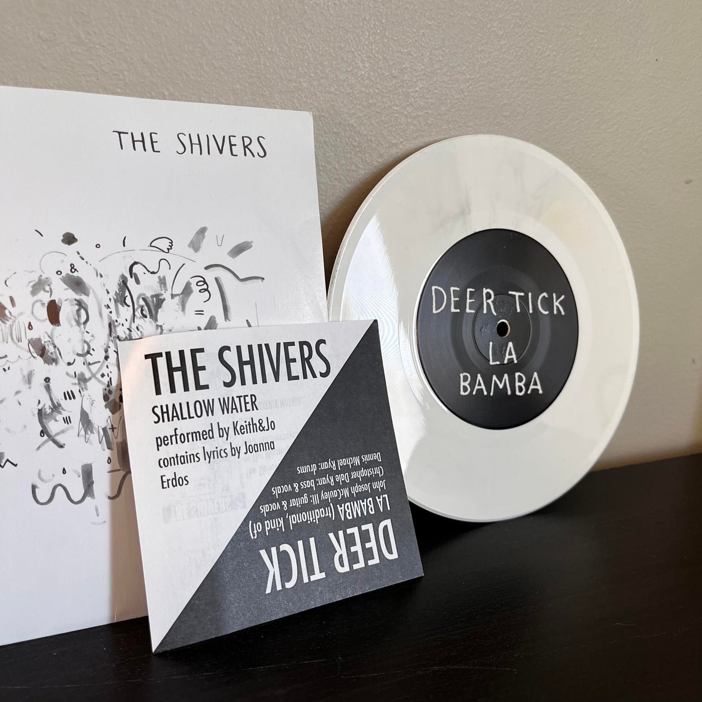 Deer Tick | The Shivers – La Bamba / Shallow Water 7" White Vinyl 2009 NN14