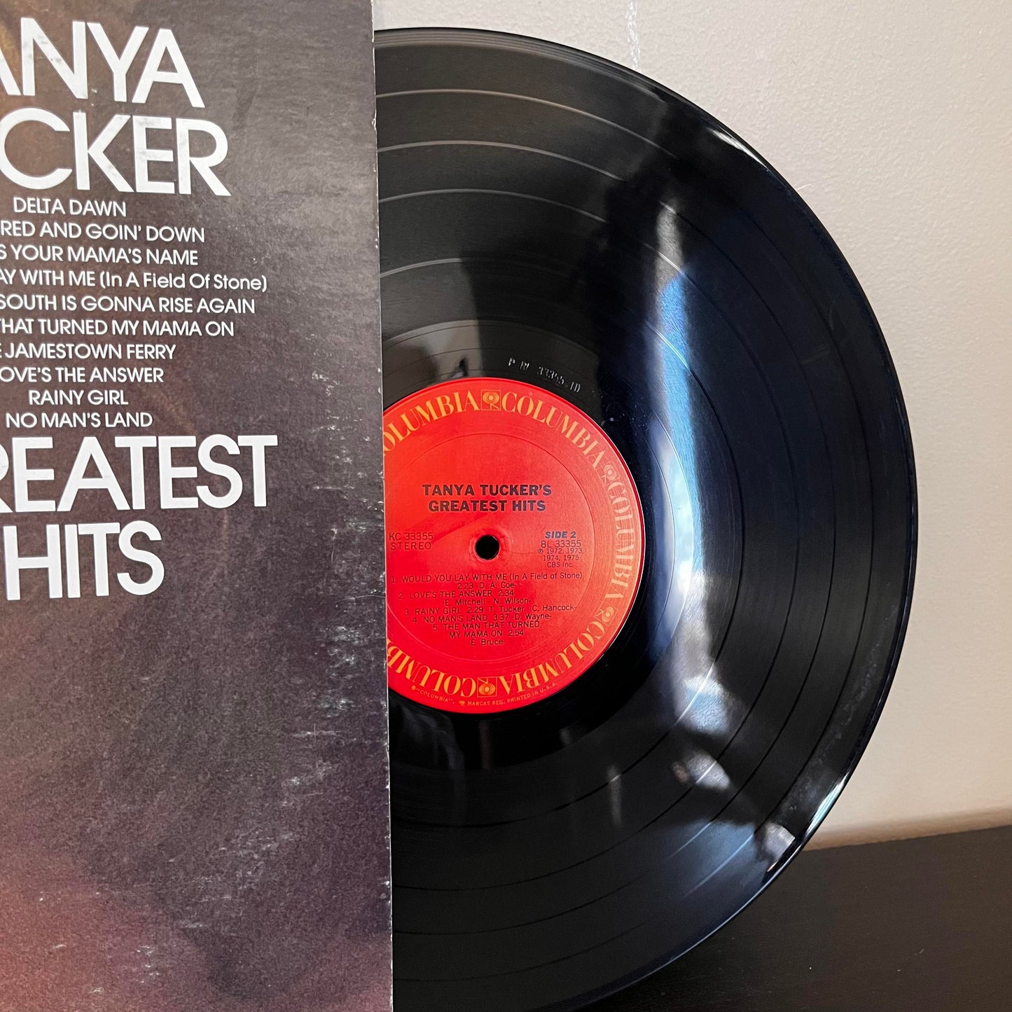 Tanya Tucker Greatest Hits VG+ KC 33355 Vinyl