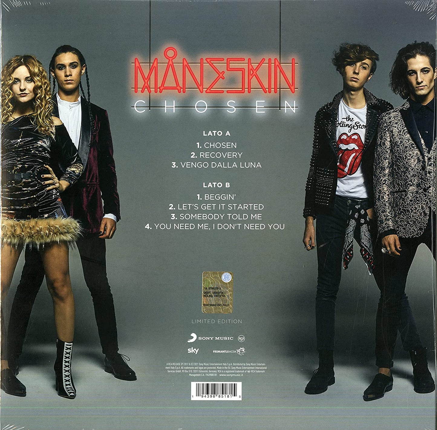 Chosen - Måneskin Vinyl (Limited Edition, Import)