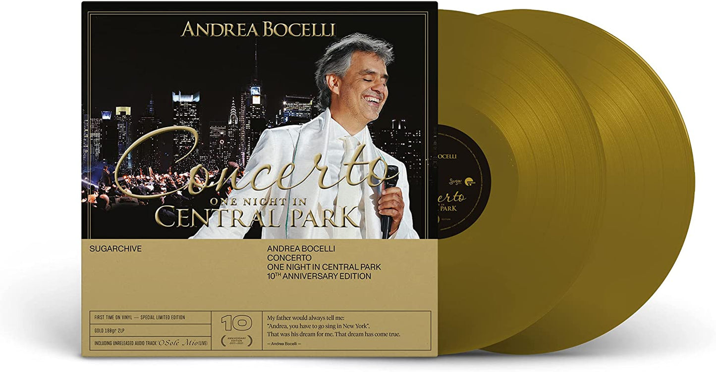 Concerto: One Night In Central Park - 10th Anniversary - Andrea Bocelli (Vinyl) (Gold)