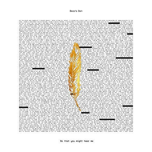 So That You Might Hear Me - Bear's Den (Vinyl)