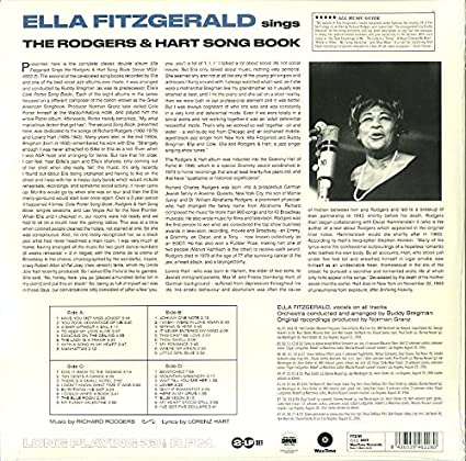 Ella Fitzgerald Sings The Rodgers & Hart Song Book