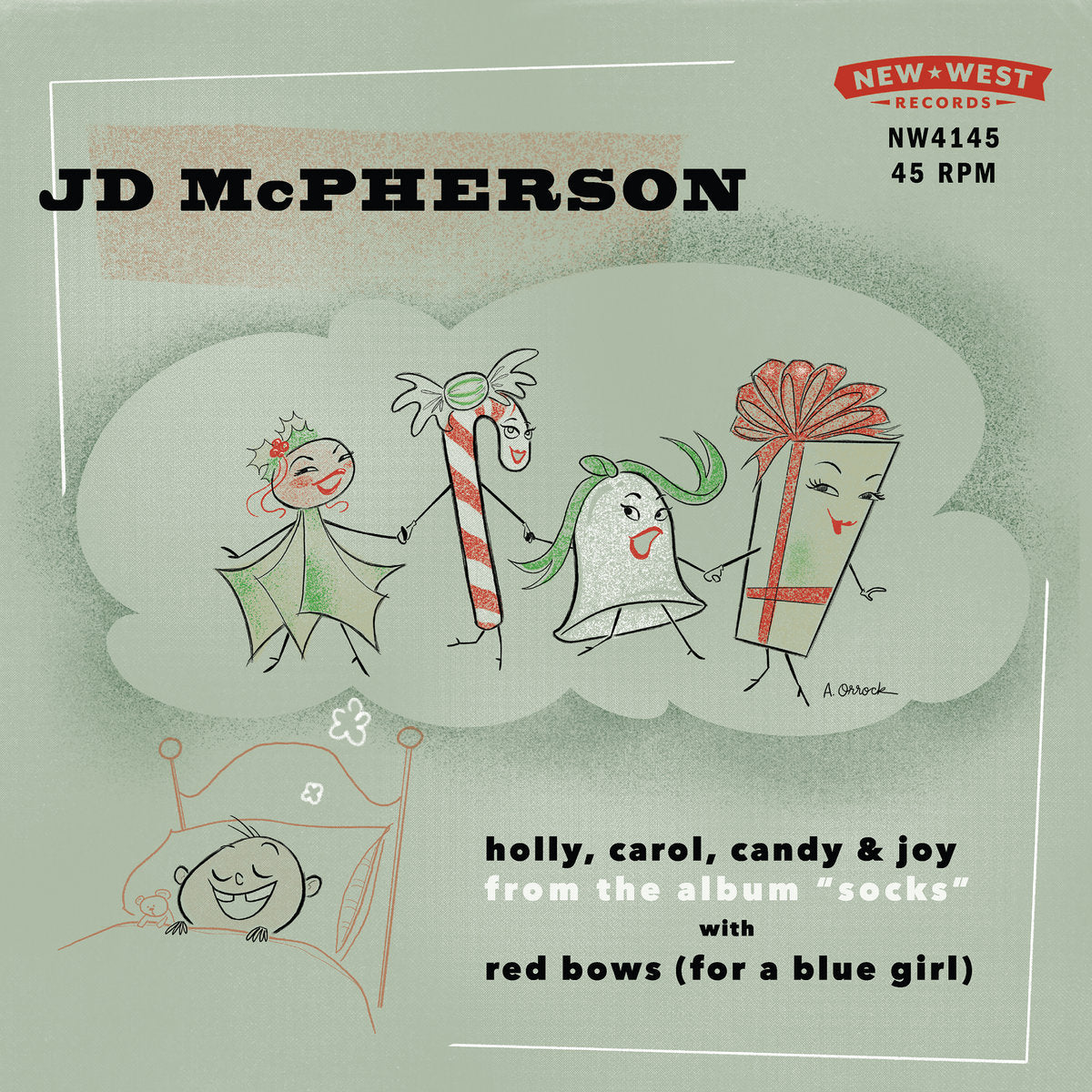 Holly, Carol, Candy & Joy / Red Bows (For A Blue Girl) (SNOW GLO