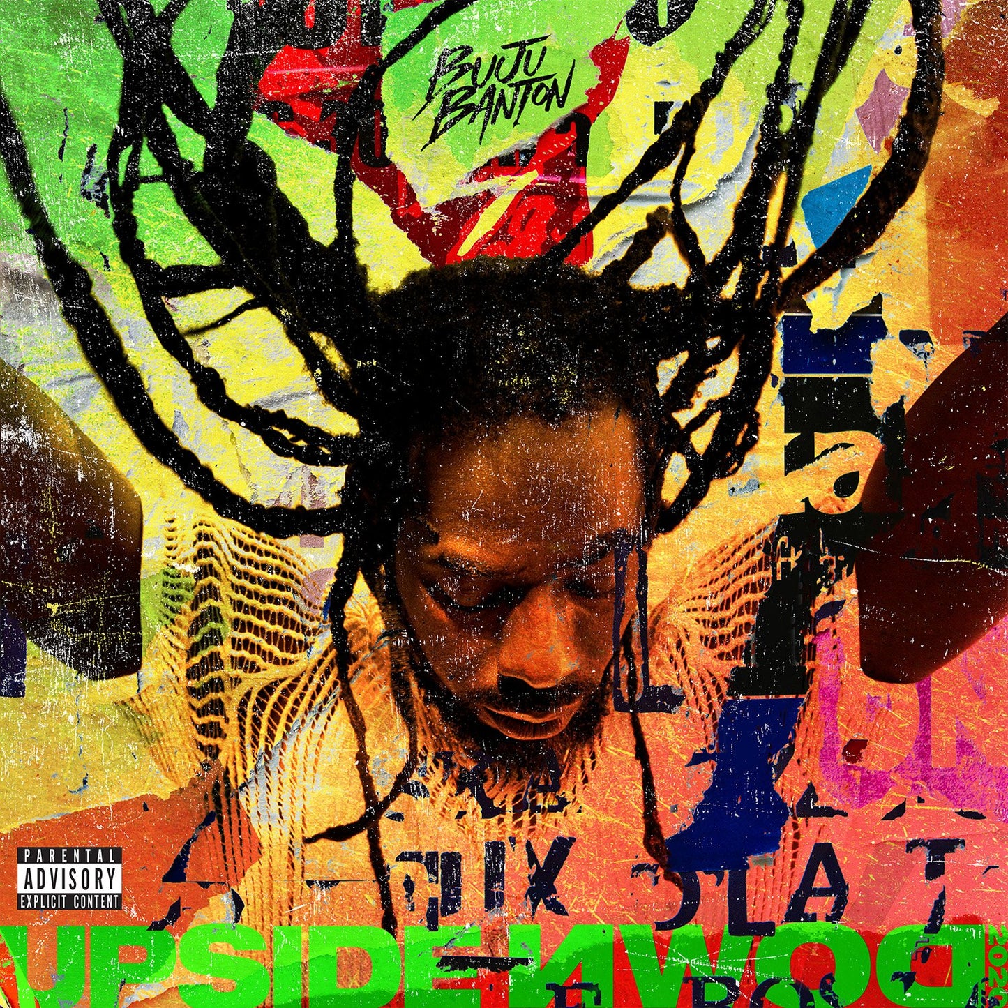 Upside Down 2020 - Buju Banton (Vinyl) (Red/Orange/Black Splatter)