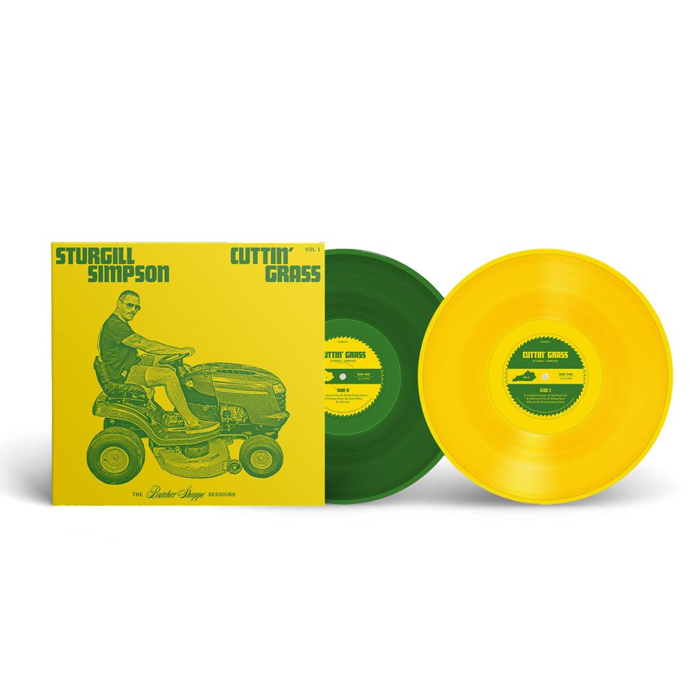 Cuttin' Grass - Vol. 1 (The Butcher Shoppe Sessions) - Sturgill Simpson (Vinyl) (Indie Exclusive Limited Edition Opaque Yellow & Opaque Green)