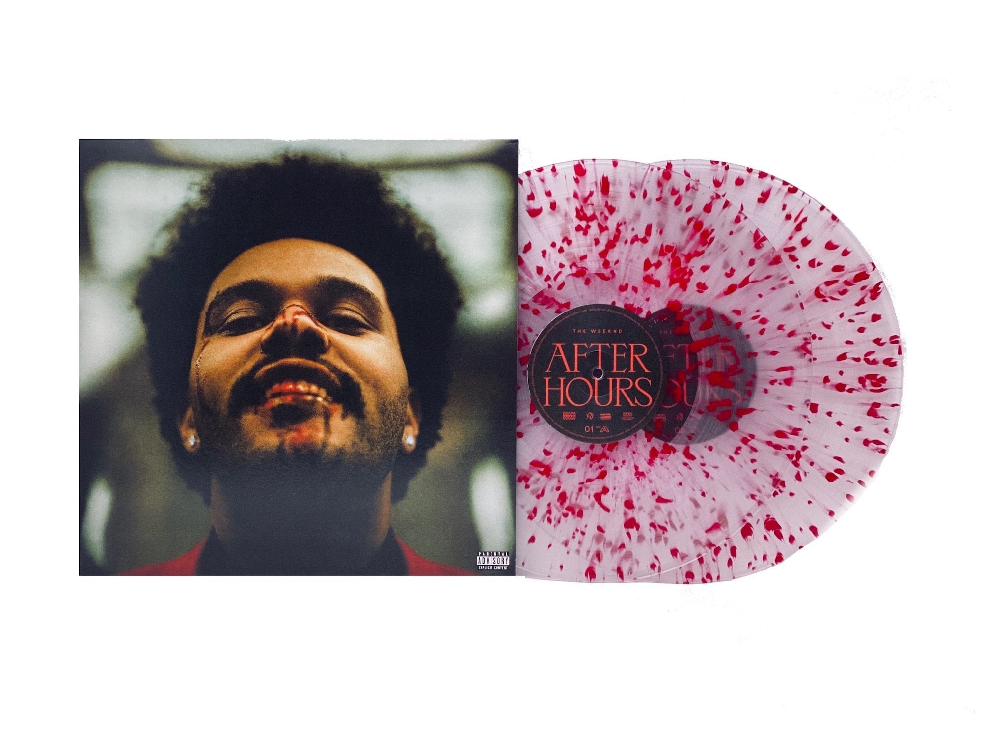 The Weeknd, After Hours, Clear W/ Red Splatter, LIMITED