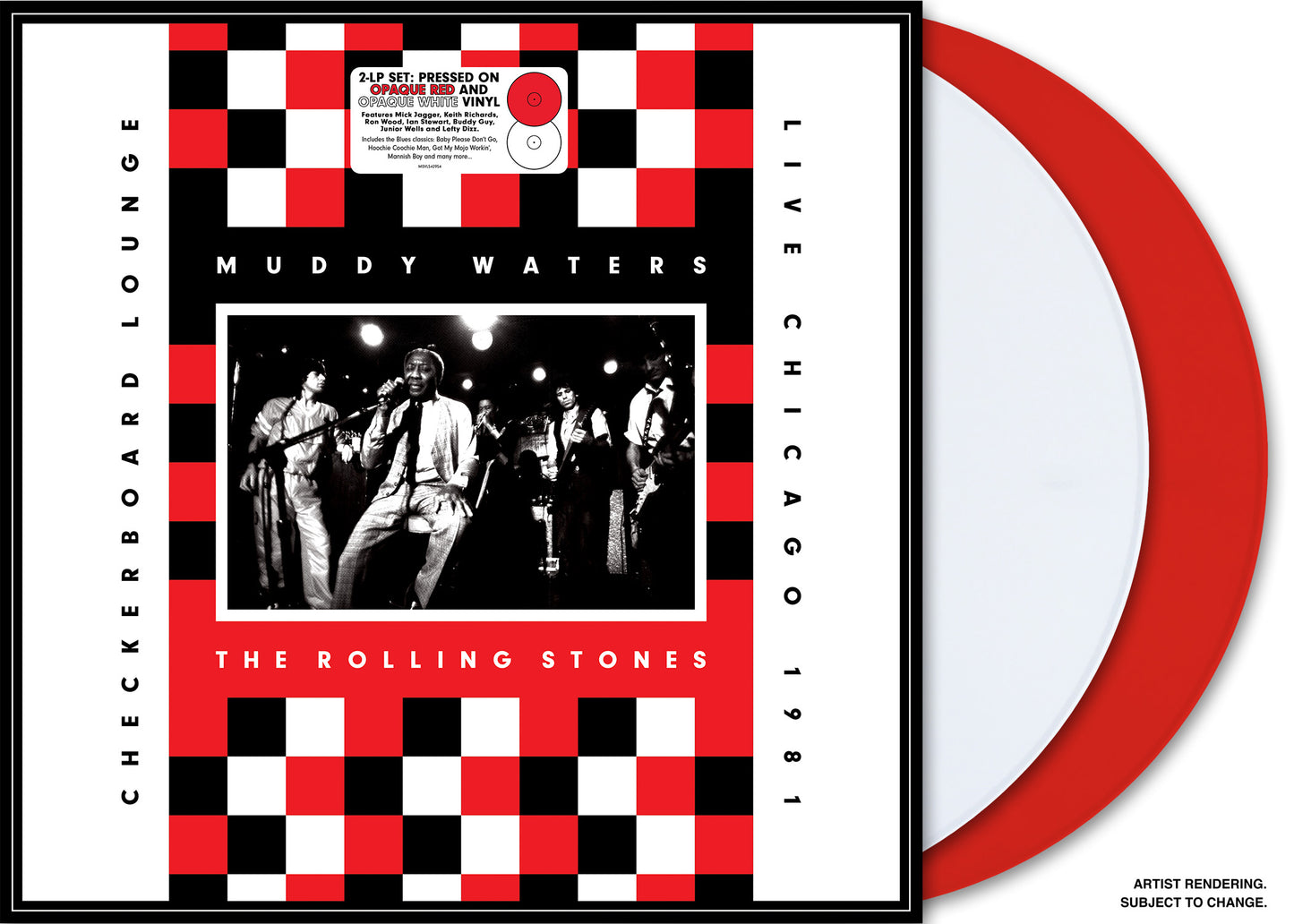 Live At Checkerboard Lounge Chicago 1981 - The Rolling Stones (Vinyl) (Opaque Red & Opaque White)