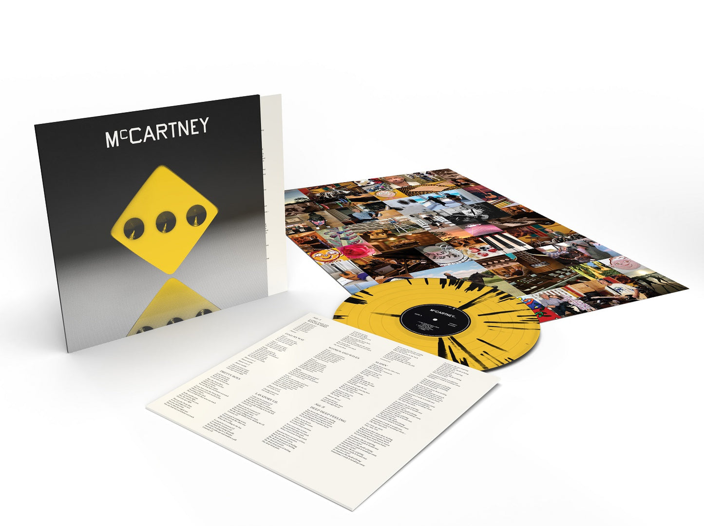 McCartney III: 3333 Edition - Paul McCartney (Vinyl) (Indie Exclusive Limited Edition Yellow/Black Splatter)