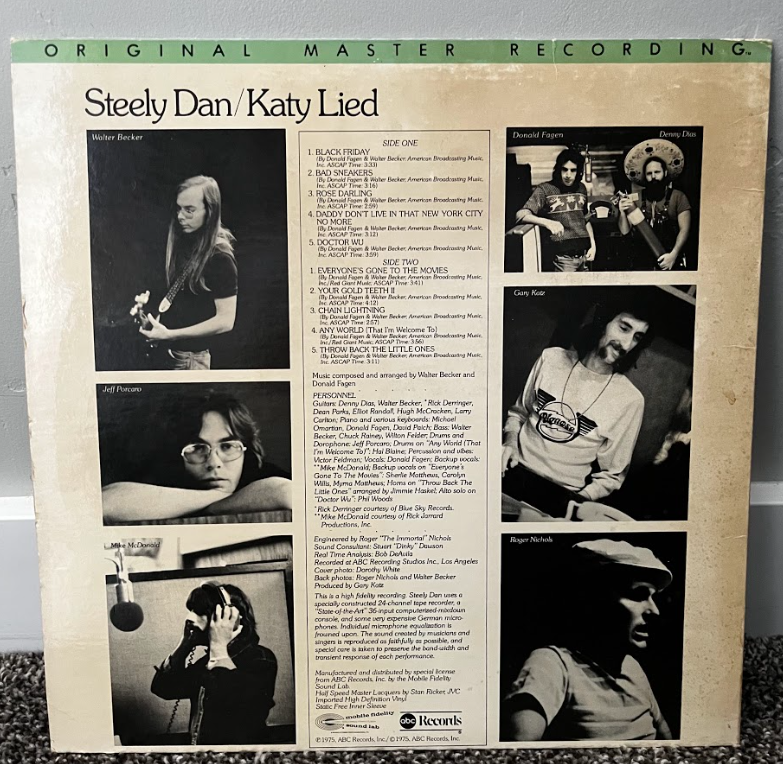 Katy Lied | Original Master Recording | Black Pressing | MFSL 1-007