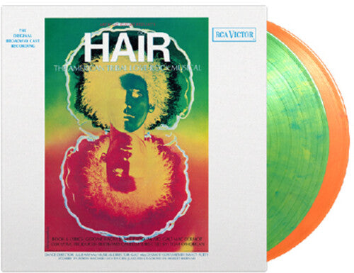 HAIR - The Original Broadway Cast Recording - Green & Yellow/Orange & Yellow 180 gram Vinyl